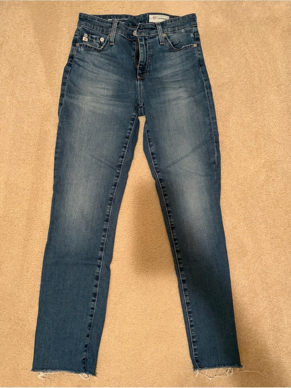Ag Adriano Goldschmied Mari Medium Blue Skinny Jeans